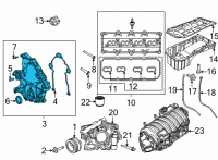 OEM 2020 Dodge Challenger Cover-Timing Case Diagram - 68416971AB