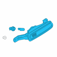 OEM 2003 Dodge Stratus Lamp-High Mounted Stop Diagram - MR574972