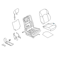 OEM 2016 Nissan Juke Pad Assy-Cushion, Front Seat Diagram - 87311-3YW0A