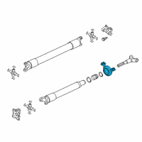 OEM 2019 Lincoln Navigator Center Bearing Diagram - JL1Z-4A499-C