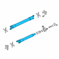 OEM 2020 Ford Expedition Drive Shaft Diagram - JL1Z-4R602-M