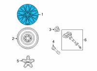 OEM Kia Sorento Wheel Assembly-Aluminium Diagram - 52910R5470