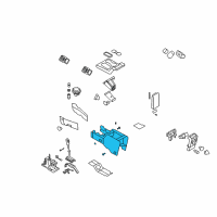 OEM Mercury Console Body Diagram - 8L2Z-78045A36-GC