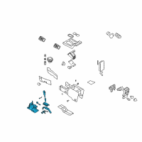 OEM 2010 Ford Explorer Sport Trac Gear Shift Assembly Diagram - 7L2Z-7210-DB