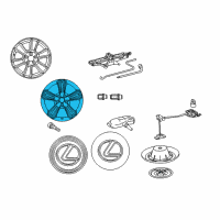 OEM 2006 Lexus RX400h Wheel, Disc Diagram - 42611-48451