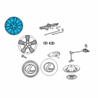 OEM 2007 Lexus RX350 Wheel, Disc Diagram - 42611-AH012