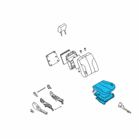 OEM 2002 Nissan Altima Cushion Assy-Front Seat Diagram - 87300-8J112