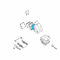 OEM 2006 Nissan Altima Heater Unit-Front Seat Back Diagram - 87635-ZB140