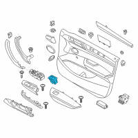 OEM BMW X3 Switch, Power Window, Black Diagram - 61-31-9-202-019