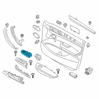 OEM 2014 BMW 535i Door Window Switch Diagram - 61-31-9-241-951