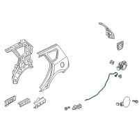 OEM 2010 Hyundai Elantra Catch & Cable Assembly-Fuel Filler Diagram - 81590-2L200