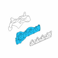 OEM Pontiac G5 Exhaust Manifold Diagram - 12607724