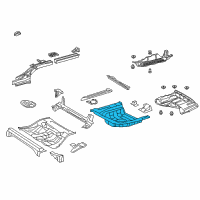 OEM Toyota Camry Rear Floor Pan Diagram - 58311-06151