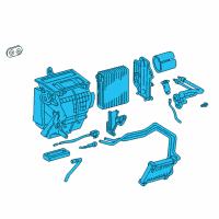 OEM 2002 Toyota Celica Evaporator Assembly Diagram - 87050-20500