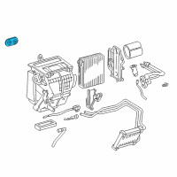 OEM 2002 Toyota Celica Heater Core Grommet Diagram - 88897-12240