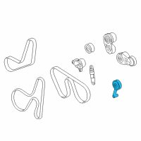 OEM 2005 Cadillac XLR Pulley Asm-Belt Idler Diagram - 12604642