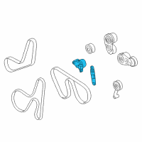 OEM Cadillac XLR Tensioner Diagram - 12599842
