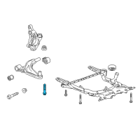 OEM 2019 Cadillac CT6 Diagonal Brace Rear Bolt Diagram - 11548391