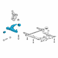 OEM 2017 Chevrolet Cruze Front Lower Control Arm Assembly Diagram - 39089343