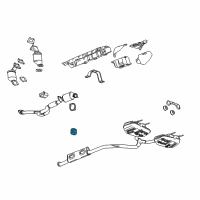 OEM Cadillac XTS Center Pipe Insulator Diagram - 13276148