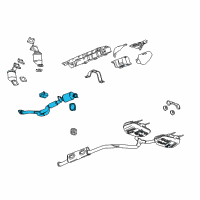 OEM 2010 Buick LaCrosse Front Pipe Diagram - 20907480