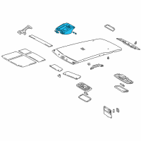 OEM 2001 Toyota 4Runner Roof Lamp Assembly Diagram - 81260-35060-B2