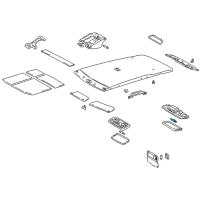 OEM 2004 Toyota Celica Map Lamp Bulb Diagram - 90981-14004