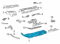 OEM 2022 Lexus NX250 PAN, FR FLOOR, LH Diagram - 58112-78010