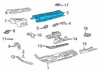 OEM 2022 Lexus NX450h+ Floor Pan Diagram - 5811342040