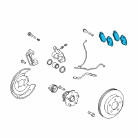 OEM 2009 Scion xB Rear Pads Diagram - 04466-12150