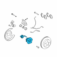 OEM Scion Hub & Bearing Diagram - 42450-12090