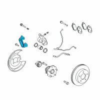 OEM 2009 Scion xB Caliper Support Diagram - 47821-12240