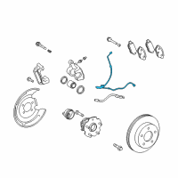 OEM 2011 Scion xB Rear Speed Sensor Diagram - 89516-12051