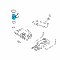 OEM 2006 Lincoln Zephyr Fuel Pump Diagram - 6E5Z-9H307-G