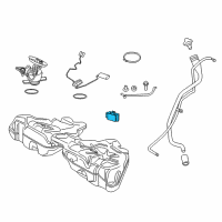OEM 2010 BMW 550i GT xDrive Control Unit For Fuel Pump Diagram - 16-14-7-240-389