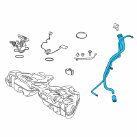 OEM 2017 BMW 550i GT xDrive Plastic Filler Pipe Diagram - 16-11-7-217-083