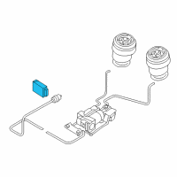 OEM BMW X6 Control Unit, Air Suspension Diagram - 37-14-6-860-387