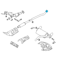 OEM Ford Focus Front Muffler Clamp Diagram - 8C1Z-5A231-A