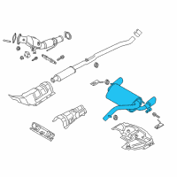 OEM 2016 Ford Focus Rear Muffler Diagram - G1FZ-5A289-A