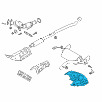 OEM Ford Focus Heat Shield Diagram - G1FZ-5811434-A