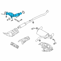 OEM 2017 Ford Focus Catalytic Converter Diagram - G1FZ-5E212-D