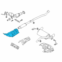 OEM 2017 Ford Focus Heat Shield Diagram - G1FZ-11135-A