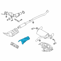 OEM Ford Focus Heat Shield Diagram - G1FZ-5811434-C