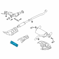 OEM Ford Focus Heat Shield Bracket Diagram - G1EZ-5290-A