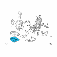 OEM 2009 Toyota 4Runner Seat Cushion Pad Diagram - 71501-35080