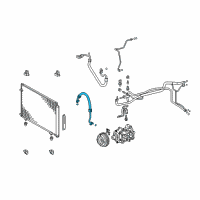 OEM Toyota Sienna Suction Hose Diagram - 88704-08160