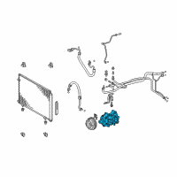 OEM 2011 Toyota Highlander Compressor Assembly Diagram - 88320-08150