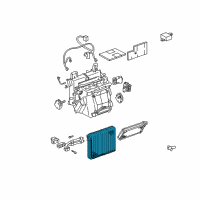 OEM 2000 Lexus GS400 Evaporator Sub-Assy, Cooler, NO.1 Diagram - 88501-3A050