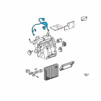 OEM 2004 Lexus GS300 Harness Sub-Assy, Wiring Air Conditioner Diagram - 88608-3A022