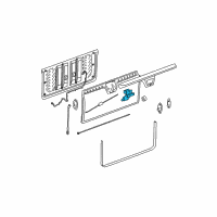 OEM Cadillac Escalade EXT Handle Diagram - 25790724